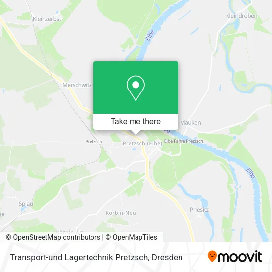 Карта Transport-und Lagertechnik Pretzsch