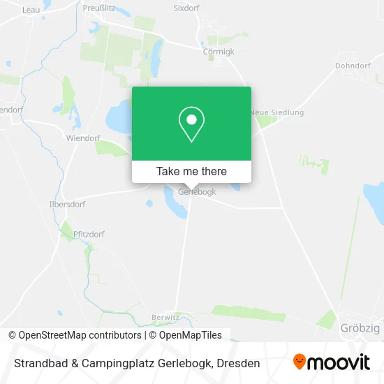 Карта Strandbad & Campingplatz Gerlebogk