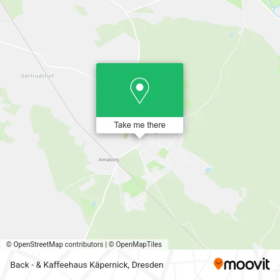Карта Back - & Kaffeehaus Käpernick
