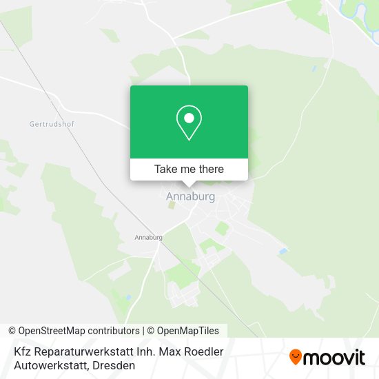 Карта Kfz Reparaturwerkstatt Inh. Max Roedler Autowerkstatt