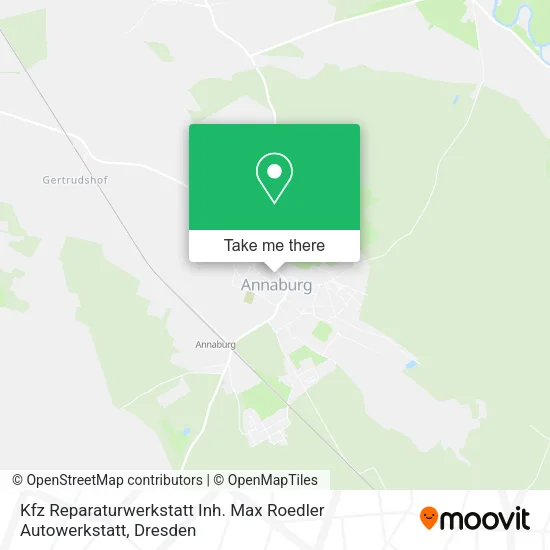 Карта Kfz Reparaturwerkstatt Inh. Max Roedler Autowerkstatt