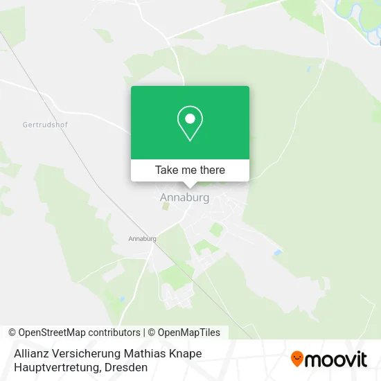 Карта Allianz Versicherung Mathias Knape Hauptvertretung