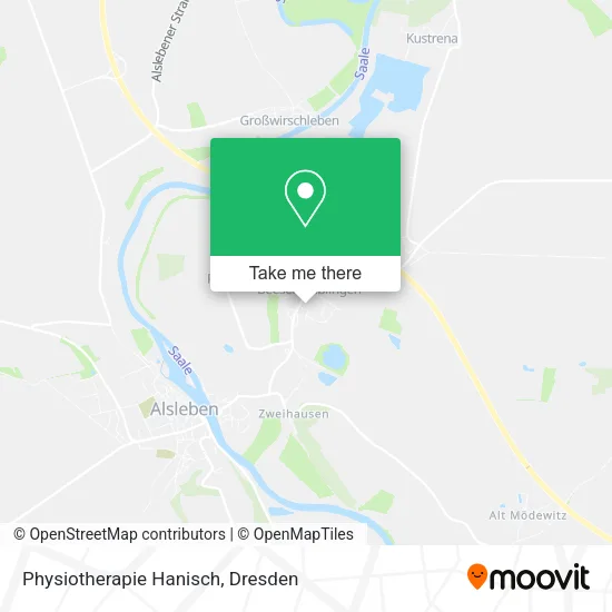 Карта Physiotherapie Hanisch