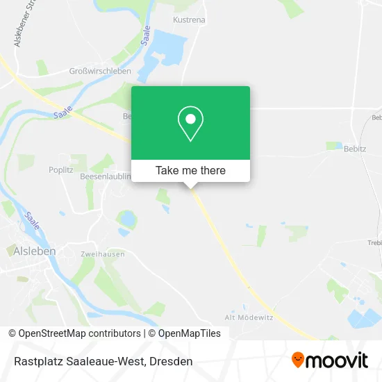 Карта Rastplatz Saaleaue-West
