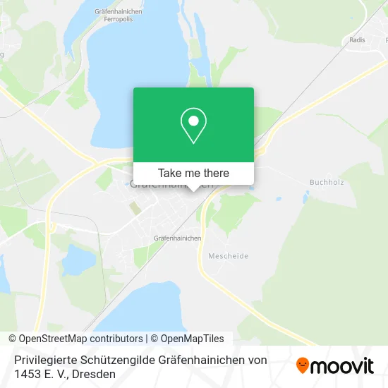 Карта Privilegierte Schützengilde Gräfenhainichen von 1453 E. V.