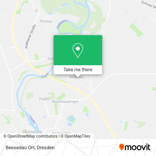 Карта Beesedau Ort