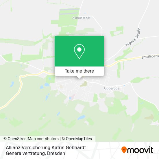 Карта Allianz Versicherung Katrin Gebhardt Generalvertretung