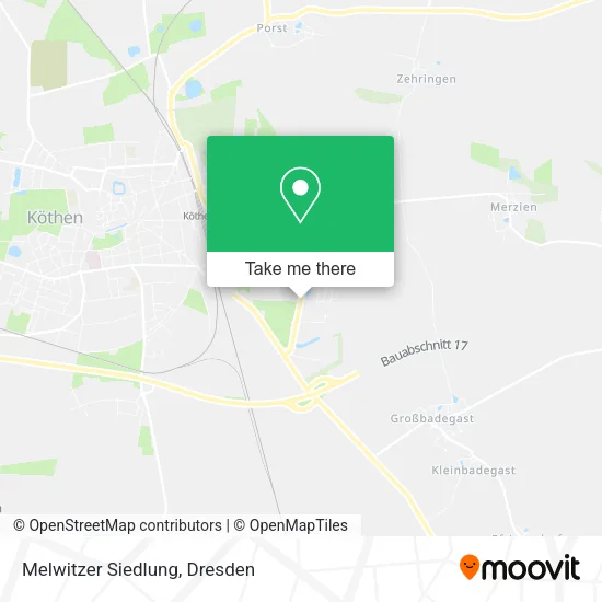Карта Melwitzer Siedlung