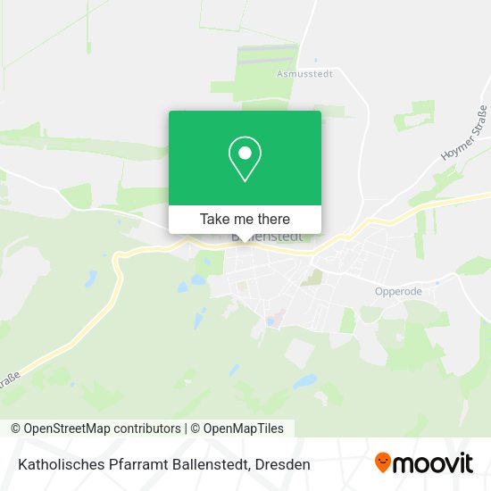Карта Katholisches Pfarramt Ballenstedt