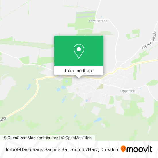 Карта Imhof-Gästehaus Sachse Ballenstedt / Harz
