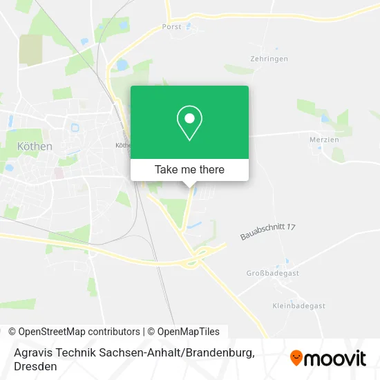 Карта Agravis Technik Sachsen-Anhalt / Brandenburg