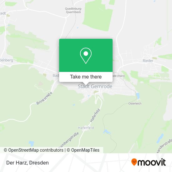 Карта Der Harz