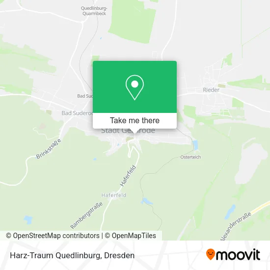 Карта Harz-Traum Quedlinburg