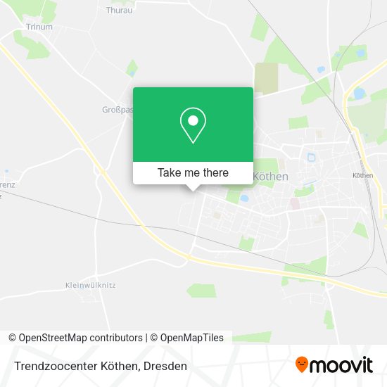 Карта Trendzoocenter Köthen
