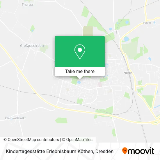 Карта Kindertagesstätte Erlebnisbaum Köthen
