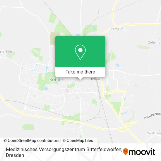 Карта Medizinisches Versorgungszentrum Bitterfeldwolfen