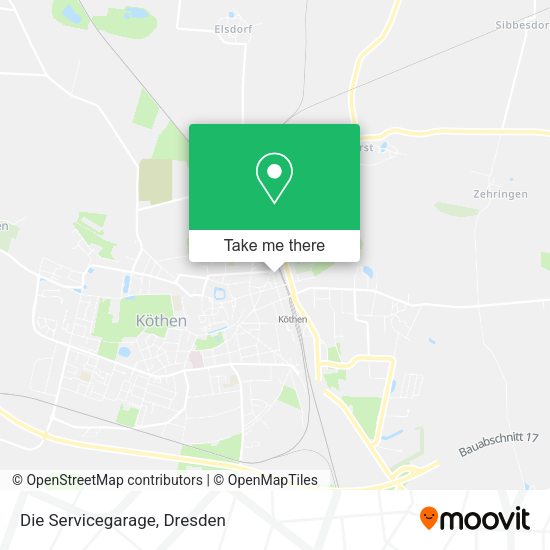 Карта Die Servicegarage
