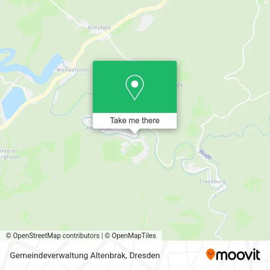 Карта Gemeindeverwaltung Altenbrak