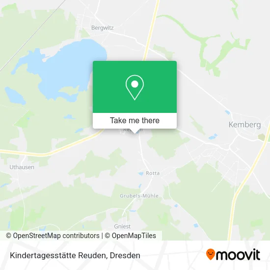 Карта Kindertagesstätte Reuden