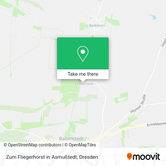 Карта Zum Fliegerhorst in Asmußtedt