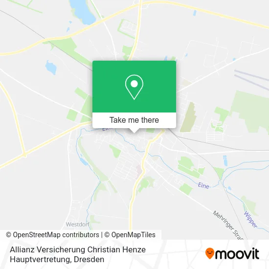 Карта Allianz Versicherung Christian Henze Hauptvertretung
