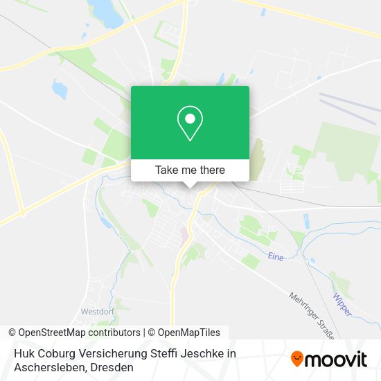 Карта Huk Coburg Versicherung Steffi Jeschke in Aschersleben