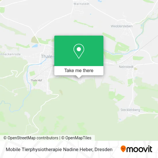 Карта Mobile Tierphysiotherapie Nadine Heber