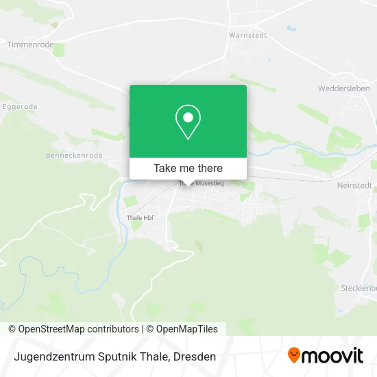 Карта Jugendzentrum Sputnik Thale