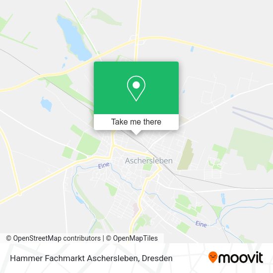 Карта Hammer Fachmarkt Aschersleben