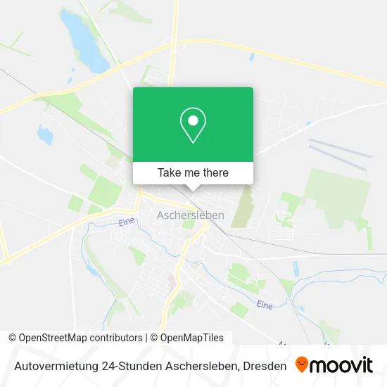 Autovermietung 24-Stunden Aschersleben map
