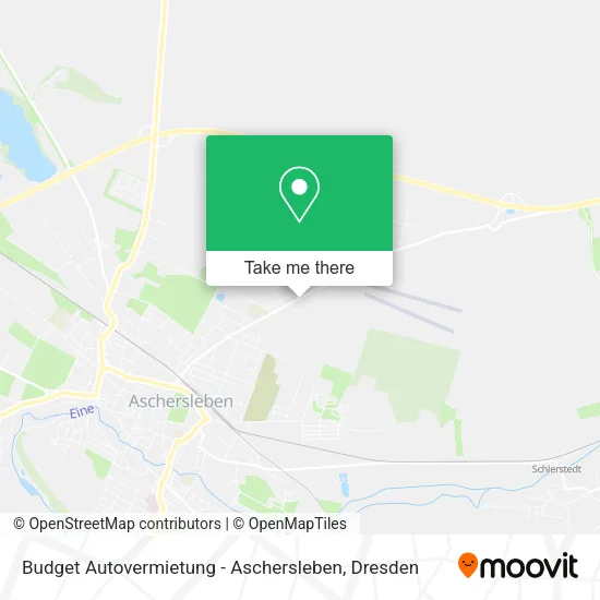 Карта Budget Autovermietung - Aschersleben