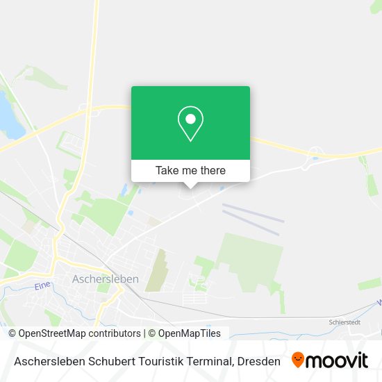 Карта Aschersleben Schubert Touristik Terminal