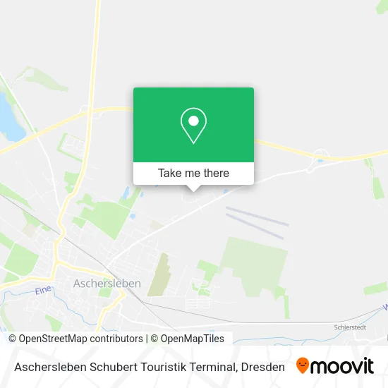 Карта Aschersleben Schubert Touristik Terminal