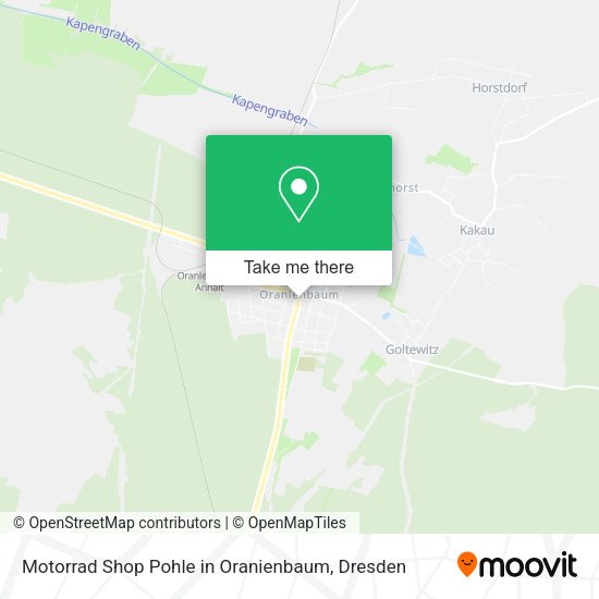 Карта Motorrad Shop Pohle in Oranienbaum