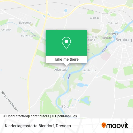 Карта Kindertagesstätte Biendorf
