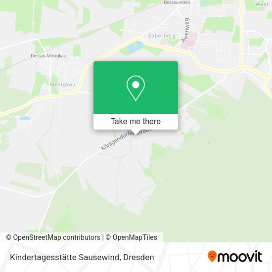Карта Kindertagesstätte Sausewind