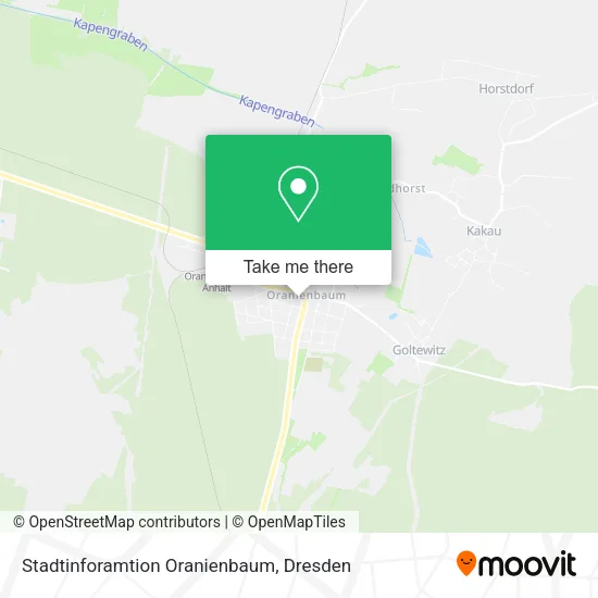 Карта Stadtinforamtion Oranienbaum