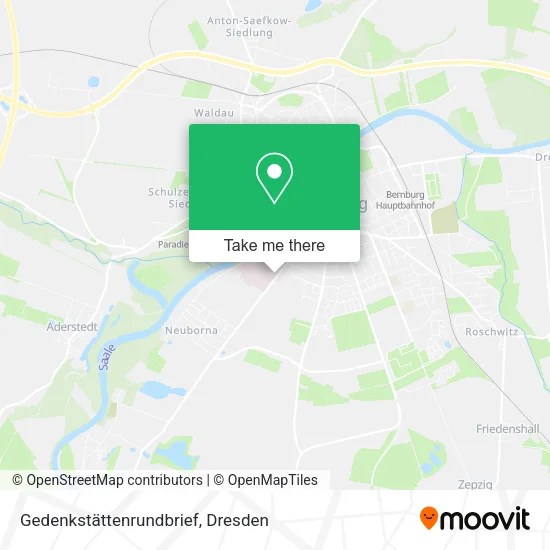 Карта Gedenkstättenrundbrief