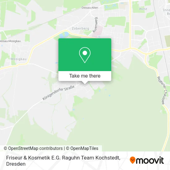 Карта Friseur & Kosmetik E.G. Raguhn Team Kochstedt