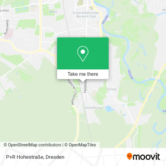 Карта P+R Hohestraße
