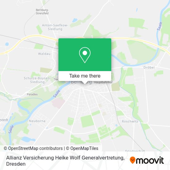 Карта Allianz Versicherung Heike Wolf Generalvertretung