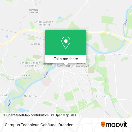 Карта Campus Technicus Gebäude