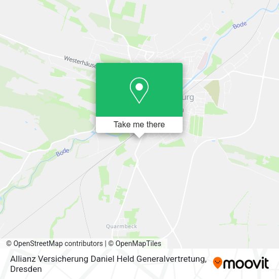 Карта Allianz Versicherung Daniel Held Generalvertretung