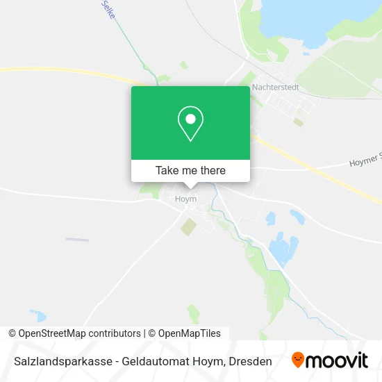 Карта Salzlandsparkasse - Geldautomat Hoym
