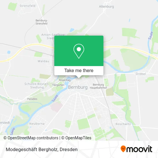 Карта Modegeschäft Bergholz