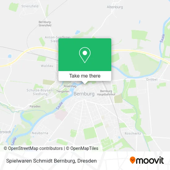 Карта Spielwaren Schmidt Bernburg