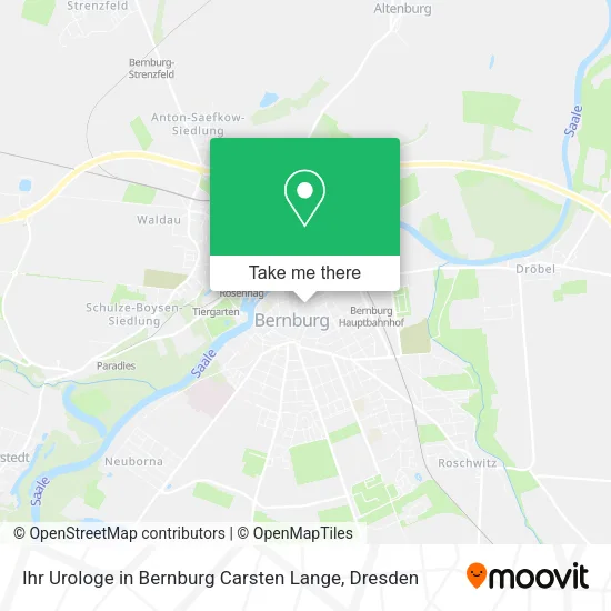 Карта Ihr Urologe in Bernburg Carsten Lange