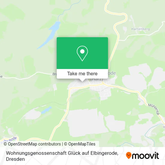 Карта Wohnungsgenossenschaft Glück auf Elbingerode