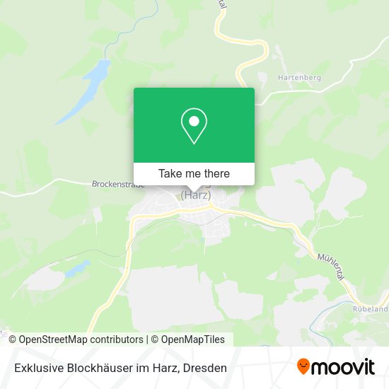 Карта Exklusive Blockhäuser im Harz
