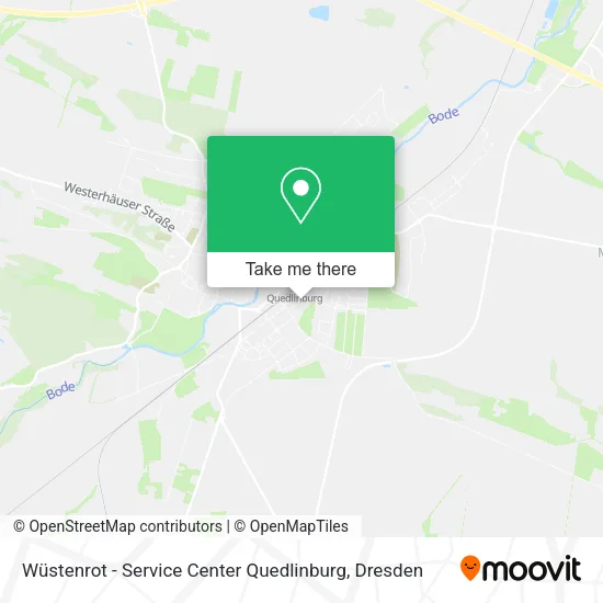 Карта Wüstenrot - Service Center Quedlinburg